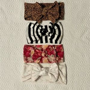 Baby Bling printed bows set